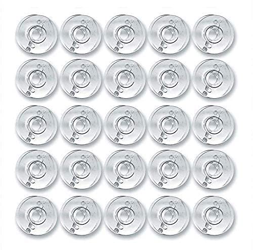 Hesch 9 Clear Plastic 50 Bobbins for Any Automatic Sewing Machines SingerUshaBrother