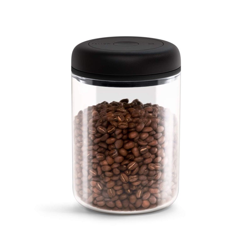 Fellow Atmos Vacuum Coffee Canister & Food Storage Container - 1.2 Liter Canister holds up to 16 oz of Coffee Beans - Airtight Food Storage Containers - Coffee Containers - 1.2 Liter - Clear Glass - Image 1
