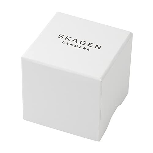 Skagen ساعة سكاجن للرجال بتصميم ثلاثي العقارب من الفولاذ المقاوم للصدأ الفضي وحزام جلد بني (الموديل: SKW6355) - Image 4