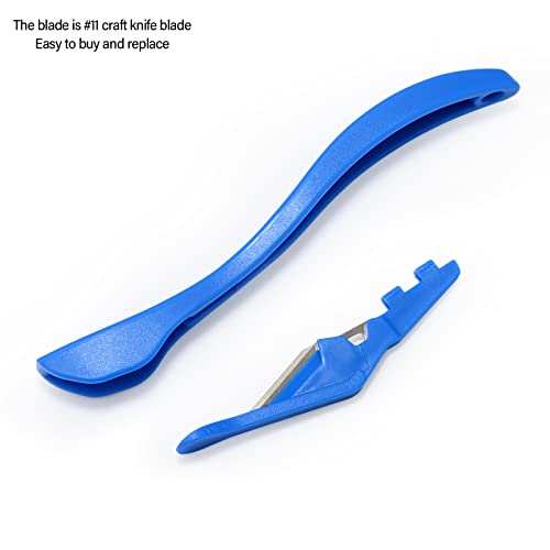 Gomake Wrapping Paper Cutter 3PCS Gift Wrap Cutter,Concealed Blade Safety Knife with 10 Replaceable Blade for Birthday Paper Gift Wrapping Paper Roll Cutter and Christmas Wrapping Paper Cutter Tool - Image 5