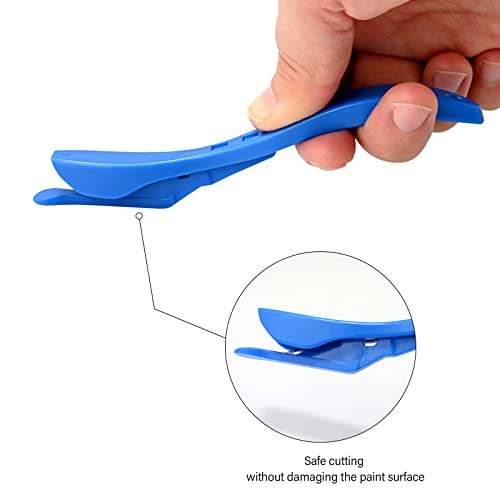 Gomake Wrapping Paper Cutter 3PCS Gift Wrap Cutter,Concealed Blade Safety Knife with 10 Replaceable Blade for Birthday Paper Gift Wrapping Paper Roll Cutter and Christmas Wrapping Paper Cutter Tool - Image 4