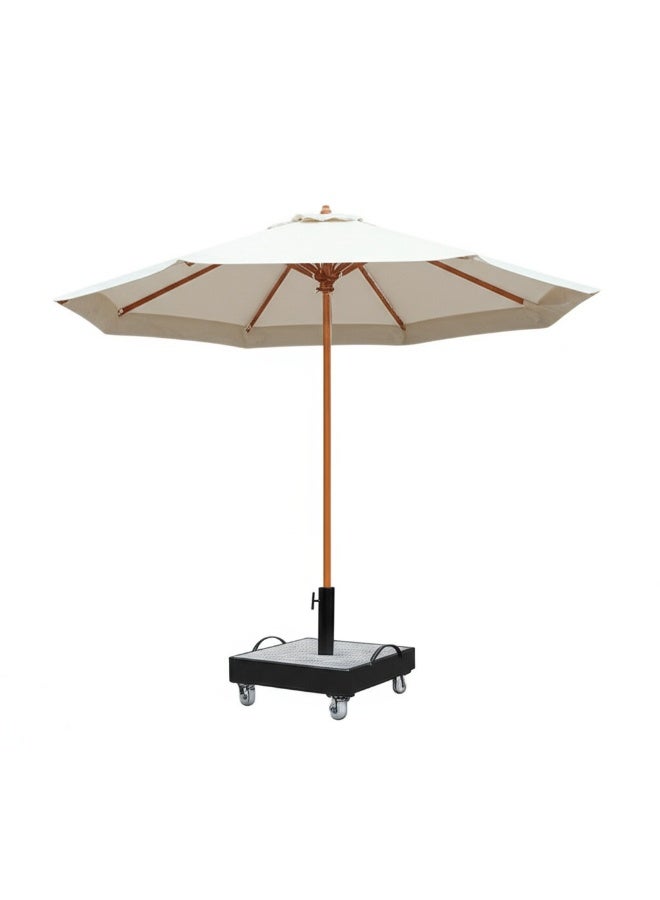 بين تو جو مظلة قطر 3 أمتار بقاعدة من الجرانيت و العجل - قابلة للطي - Image 1