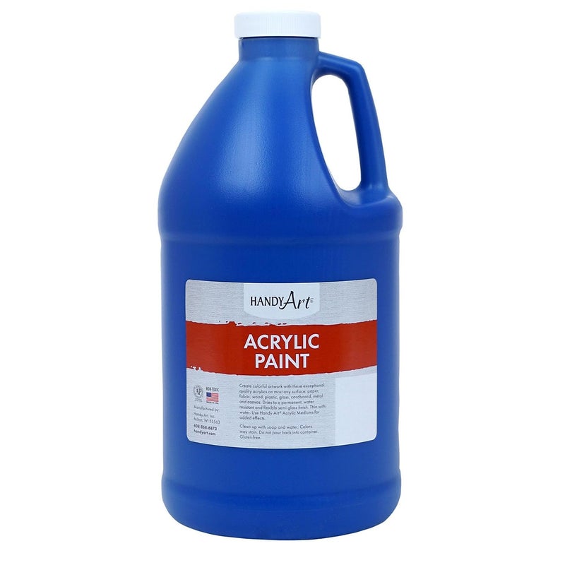 Handy Art Acrylic Paint Half Gallon Ultra BlueBlack
