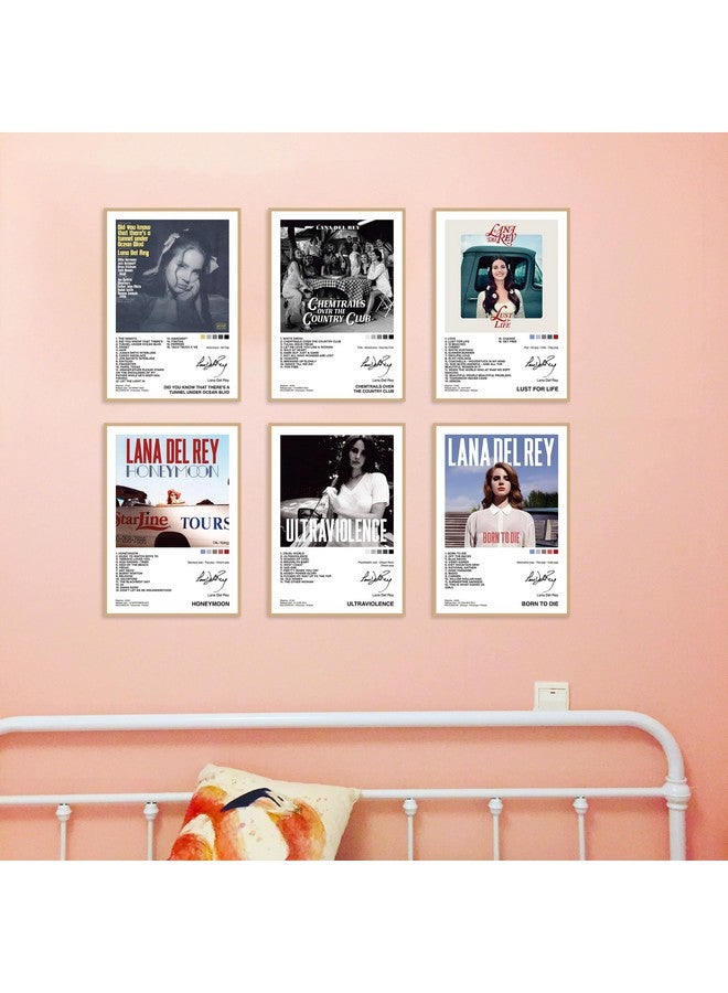 CodersParadise Lana Del Rey Music Album Posters - Pack Of 6 | 8 x 12 Inches (A4 Size) Art Wall Posters | Glue Dots Included | Aesthtetic Wall Art For Bedroom, Living Room And Office - Image 5