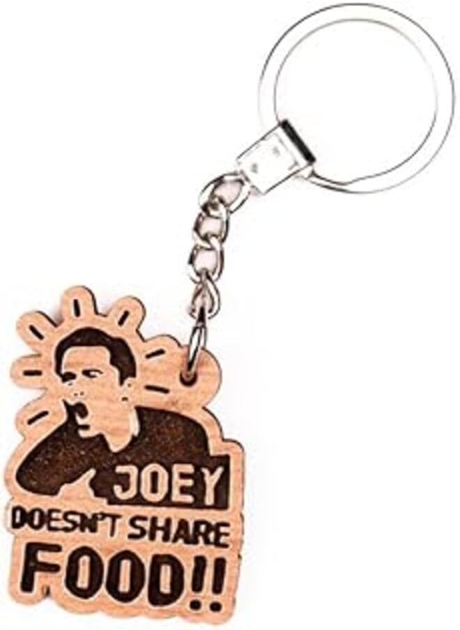 Laser Crafts Laser Crafts Joe Don't Share Food Friends Logo Laser Engraved Wood Medallion 