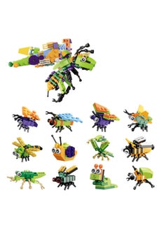 Excefore Animals Building Blocks, Party Favors for Kids, 12 in 1 Animals Building Blocks Sets for Boys Girls, Kindergarten Children's Gacha Ball Gift, Mini Insect Animals Toys for Kids  - Image 1