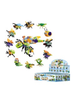 Excefore Animals Building Blocks, Party Favors for Kids, 12 in 1 Animals Building Blocks Sets for Boys Girls, Kindergarten Children's Gacha Ball Gift, Mini Insect Animals Toys for Kids  - Image 2