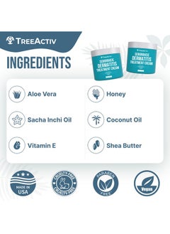TreeActiv Seborrheic Dermatitis Cream 8Oz Psoriasis Cream For Face And Body Hydrating Seborrheic Dermatitis Treatment Eczema Psoriasis Cream For Scalp Dry Skin Lotion And Body Cream 500+ Uses  - Image 5
