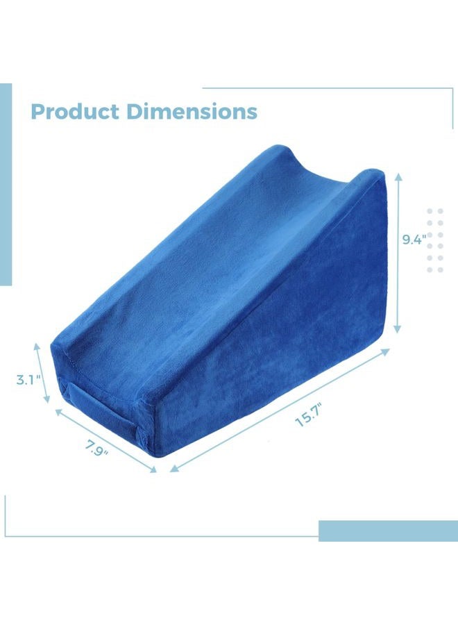 Anjetan Arm Elevator Pillow, Soft Foam Elbow Support Pillow for Bed Sores, Ergonomic Arm Rest Wedge Pillow Arm Support Sponge for Sleeping Blue - Image 5