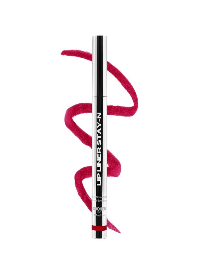 ساتيو محدد شفاه ساشيو STAY-N Peel Off Lip Stain — لون شفاه مقاوم للماء يدوم طويلاً مع حمض الهيالورونيك وفيتامين E — لمسة نهائية غير لامعة مقاومة للانتقال، نباتي وخالٍ من القسوة (getREDy) - Image 1