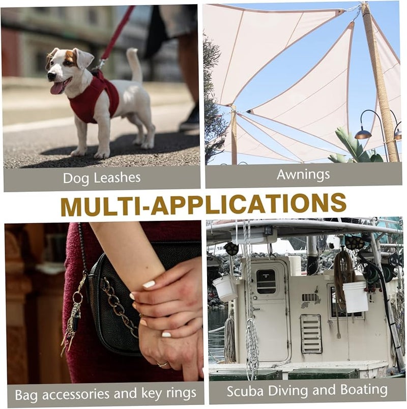 2Pcs Brass Lobster Clasp Swivel Trigger Clips for Bags Straps Leathercraft Secure Spring Loaded Gate - Image 4