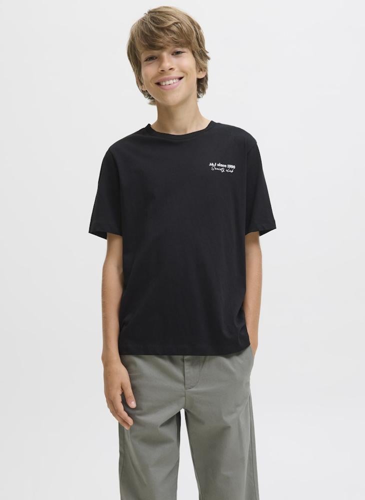 Jack & Jones Junior Kids Jjninety Crew Neck T-Shirt - Image 1