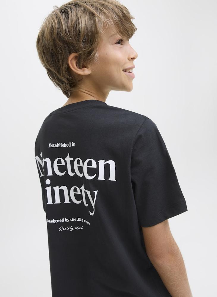 Jack & Jones Junior Kids Jjninety Crew Neck T-Shirt - Image 3