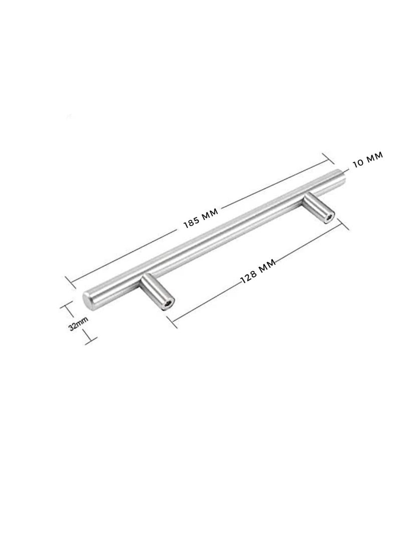 ROBUSTLINE T-bar Kitchen Cabinet Handle Set, 10 pcs set, 6 inch (128mm) Drawer Pull handle Hardware Set with Hole Centers for Kitchen/ bathroom/ Bedroom Cabinet Drawer Door Cupboard Dresser Wardrobe.  - Image 2