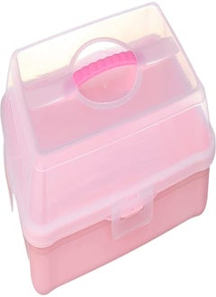 Lamsa Plast Touch blast plastic cake case with lid - multi color 