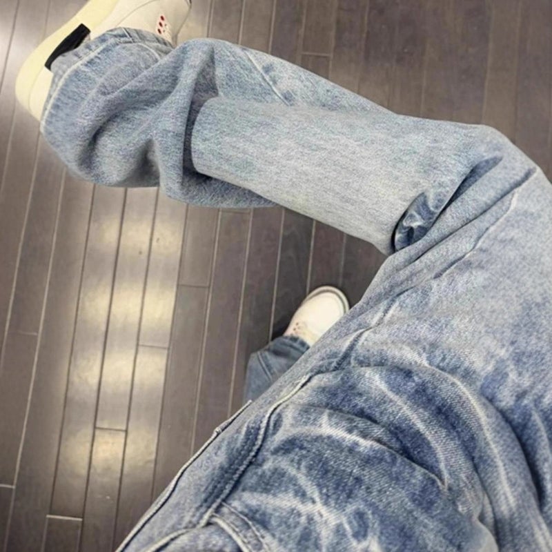 Unisex Casual Daily Denim Jeans - Image 2