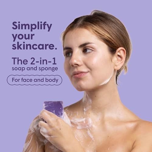 T. Taio TTaio Esponjabon Soap Sponge Variety Pack Shower Scrubber Bathroom Accessories Mother of Pearl Aloe Vera Lavender Charcoal CucumberMelon Oatmeal Coffee PoreCleansing 8 Pack - Image 3