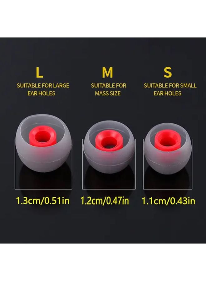 20pcs M Color Soft Ear Caps For In Ear Headphones Noise Isolating Sweatproof - Image 5