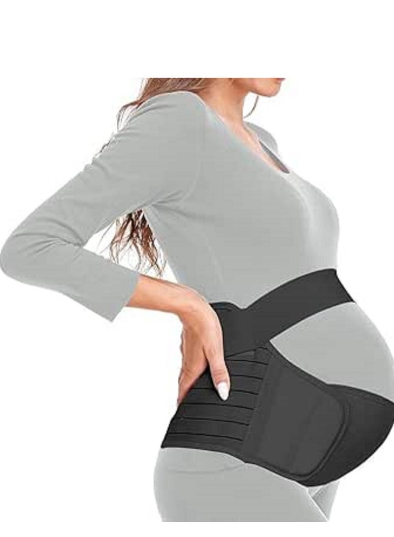 حزام دعم للحوامل للبطن والظهر، لتخفيف الألم؛ مصنوع من البوليستر؛ يُستخدم لتصحيح وضعية الجسم، مقاس كبير (XL) - Image 1