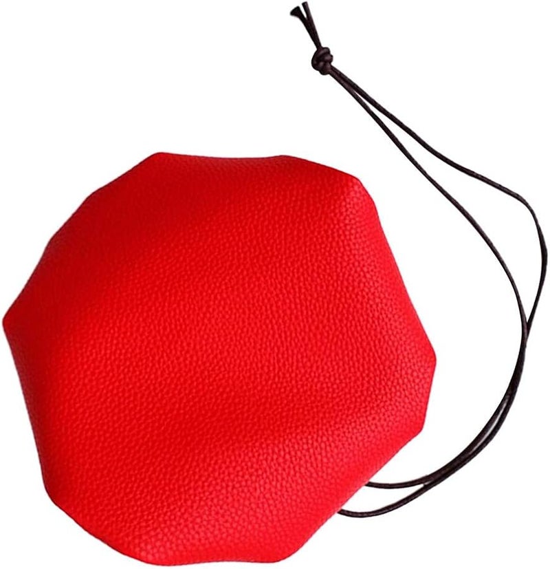 حقيبة كبيرة مقاومة للماء من جلد البولي يوريثان بسحب للخيوط للتخييم والمشي لمسافات طويلة والشاطئ باللون الأحمر - Image 3