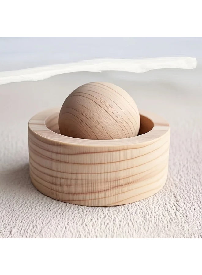 AKSONZ Premium Wooden Essential Oil Car Diffuser – Mini Natural Wood Aroma Fragrance Diffuser for Home, Office & Bedroom, Waterless and Heatless Eco-Friendly Scent Wood - Image 1