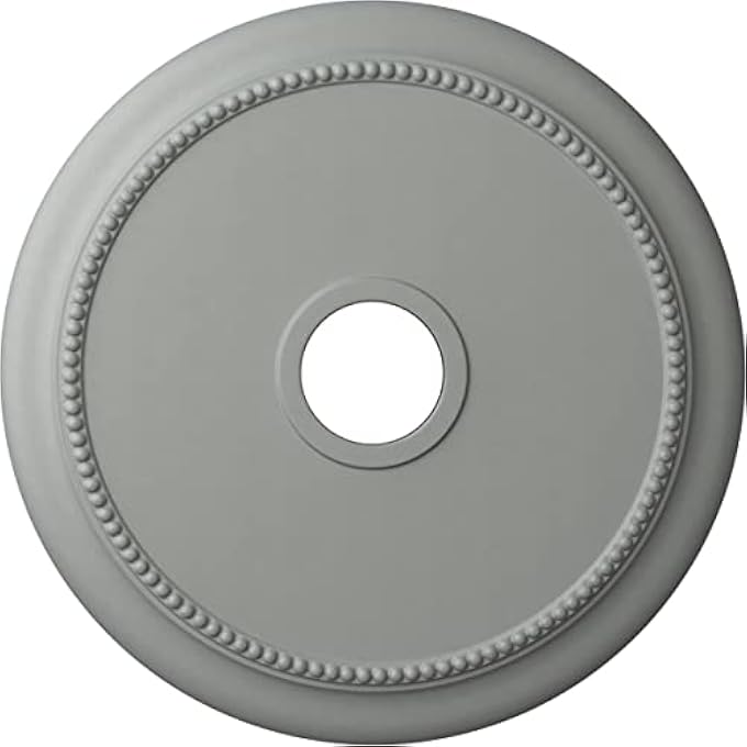 CM24CR CRENDON CEILING MEDALLION, 24 1/8"OD X 4 3/8"ID X 2 1/4"P (FITS CANOPIES UP TO 4 3/8"), FACTORY PRIMED - Image 1