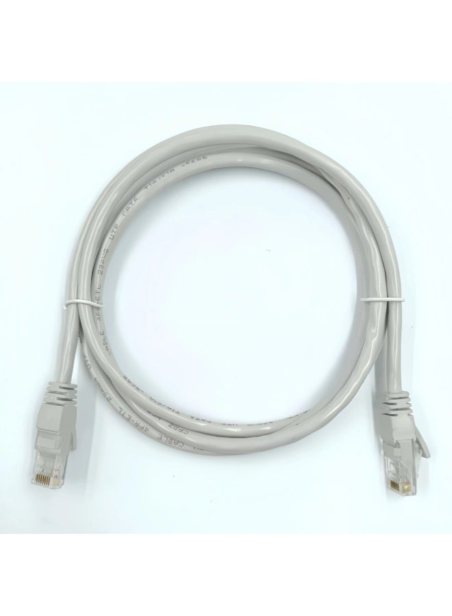 Category 6 Network Cable Household Gigabit Finished Network Cable Computer Router High-speed Cable Non-shielded Broadband Jumper-Color:Light Gray-Line Length:0.5 M  - Image 1