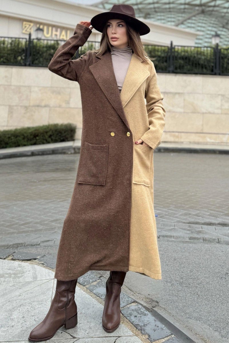 Weshaya Coat Women Brown - Image 1