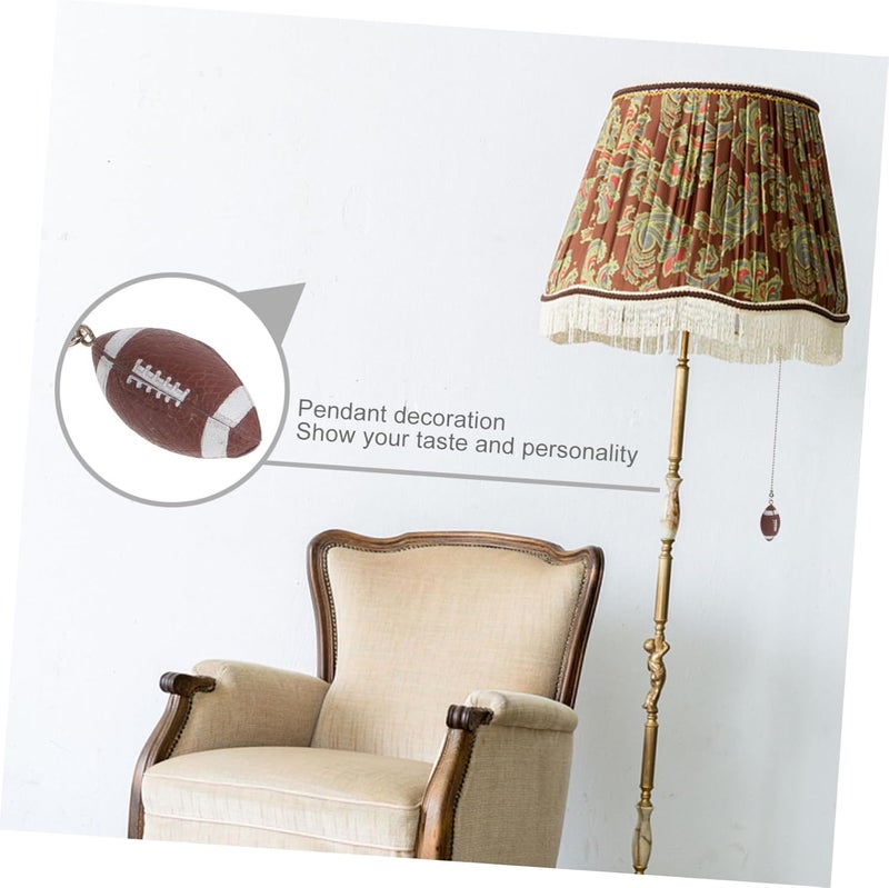 NUOBESTY 2pcs Rugby Pendant Fan Pull Chain Decorative Ceiling Light Pulls for Home Decor Elegant Chandelier Accessories for Projects and Wedding Displays - Image 3
