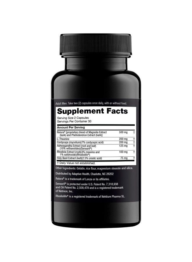 Nugenix مكمل التحكم في الكورتيزول وإدارة الكورتيزول ودعم الغدة الكظرية للرجال 60 كبسولة - Image 3