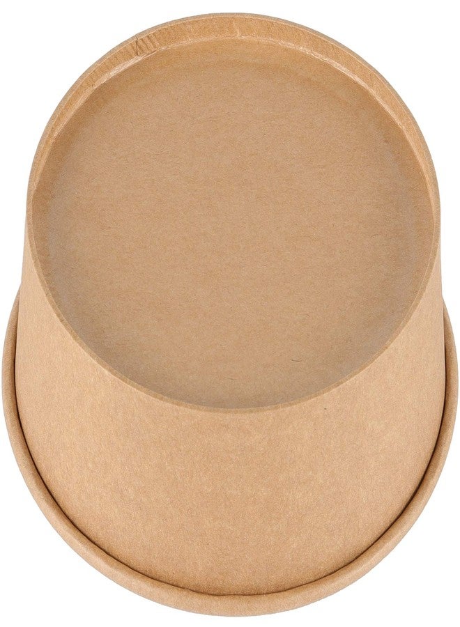 ZEONHAK 96 Pack 25 OZ Kraft Paper Bowls, Disposable Soup Serving Bowls, Paper Ice Cream Cups for Cold or Hot Food, Soup, Ice Cream, Dessert - Image 3