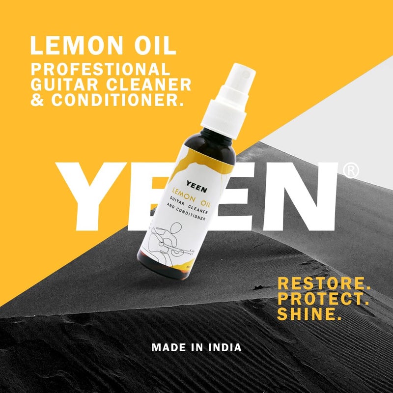 YEEN Lemon Oil for Guitar Fretboard – Natural Fretboard Cleaner & Conditioner, 50ml for (Guitar, Ukelele, and other stringed instruments made of unfinished wood like rosewood or ebony) - Image 3