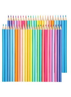 Breling 48 Packs Pastel Colored Pencils Oil Pastel Pencils Soften Wood Coloring Pencils For Adult Kids Artists Beginners Drawing Sketching Supplies (Macaron Color)  - Image 1