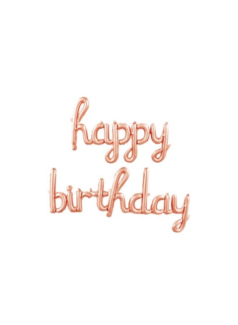 Happy Birthday set Rosegold Color
