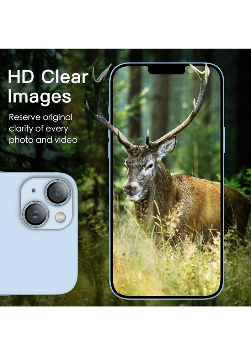(iPhone14 / 15) Anti-scratch Tempered Glass Camera Cover For iPhone 14 / 14 Plus (Sky Blue) - Image 4