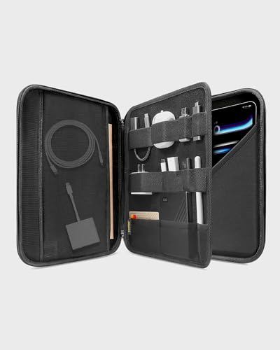 tomtoc Portfolio Case for 13 Inch iPad Pro M5/M4, iPad Air M3/M2 2025-2024, 12.9'' iPad Pro M2/M1, Protective Sleeve with Accessories Pocket, Carrying Storage Bag for Pencil Pro/Adapter/Magic Keyboard - Image 2