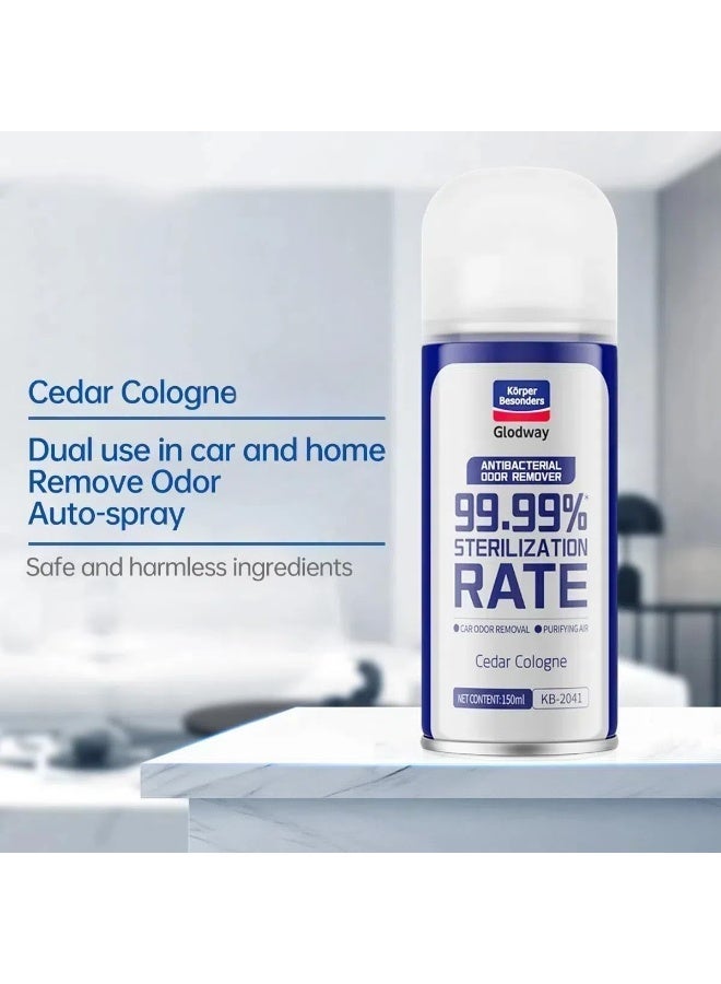 Glodway Car Air Refresher Spray, Odor Eliminator with Cedar Cologne Scent, 150 ml. - Image 3