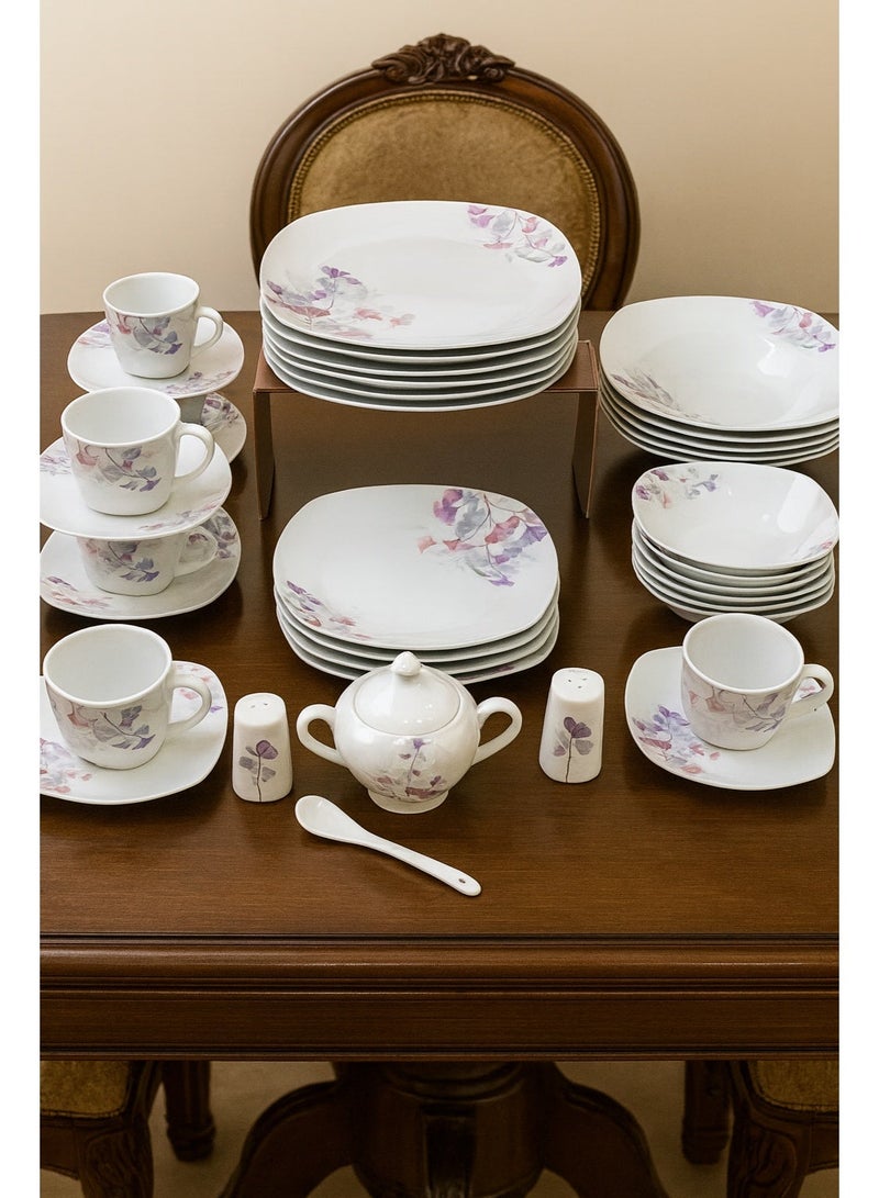 دانيا ✨ طقم سفرة فاخر لـ 6 أشخاص – 47 قطعة تضيف لمائدتك لمسة فاخرة ✨ - Image 1