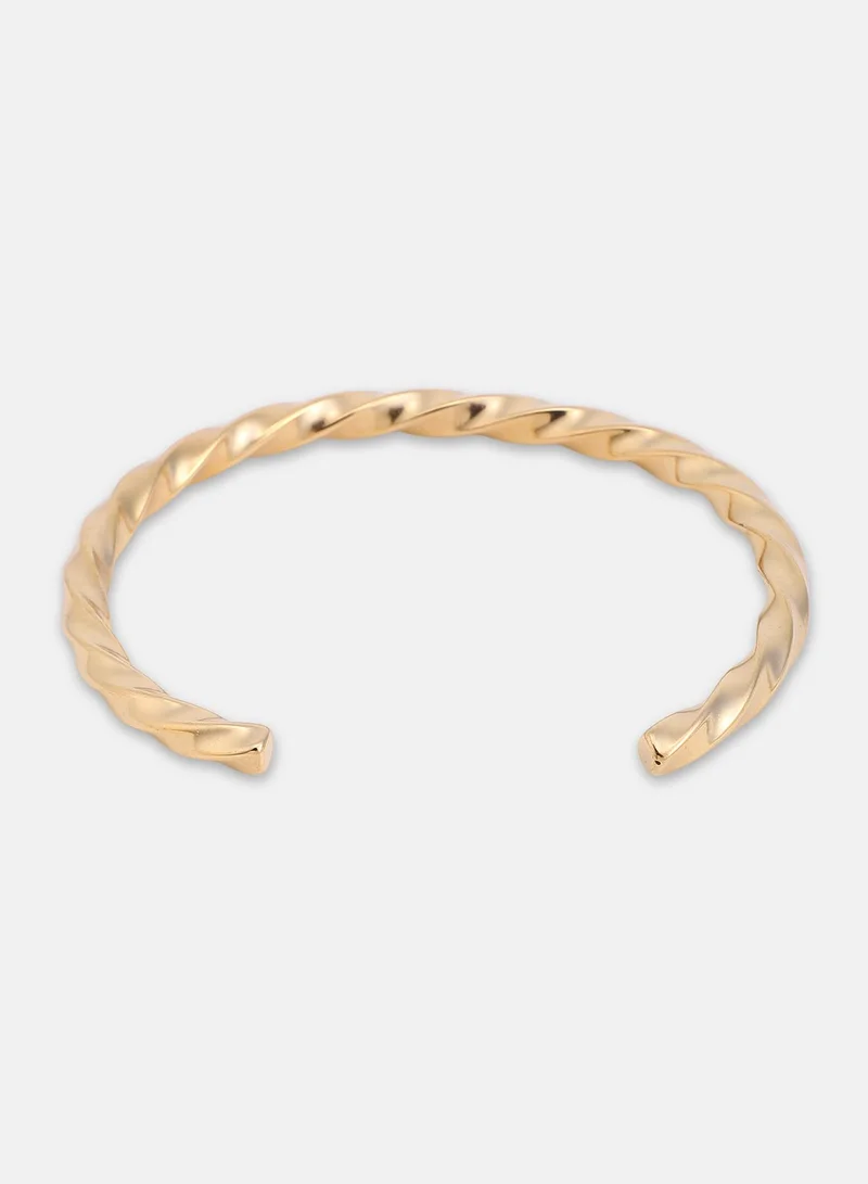 SOHI Twisted Cuff Artificial Bracelet Jewellery