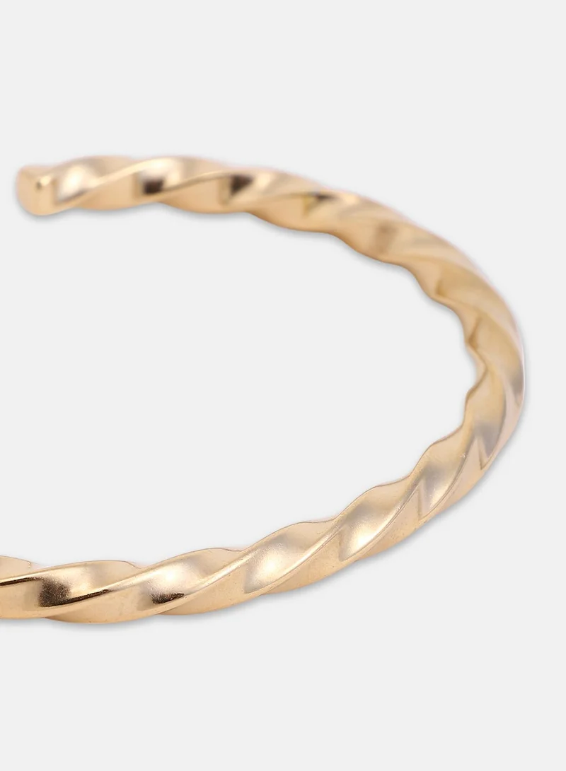 SOHI Twisted Cuff Artificial Bracelet Jewellery