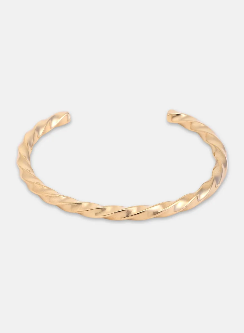 SOHI Twisted Cuff Artificial Bracelet Jewellery