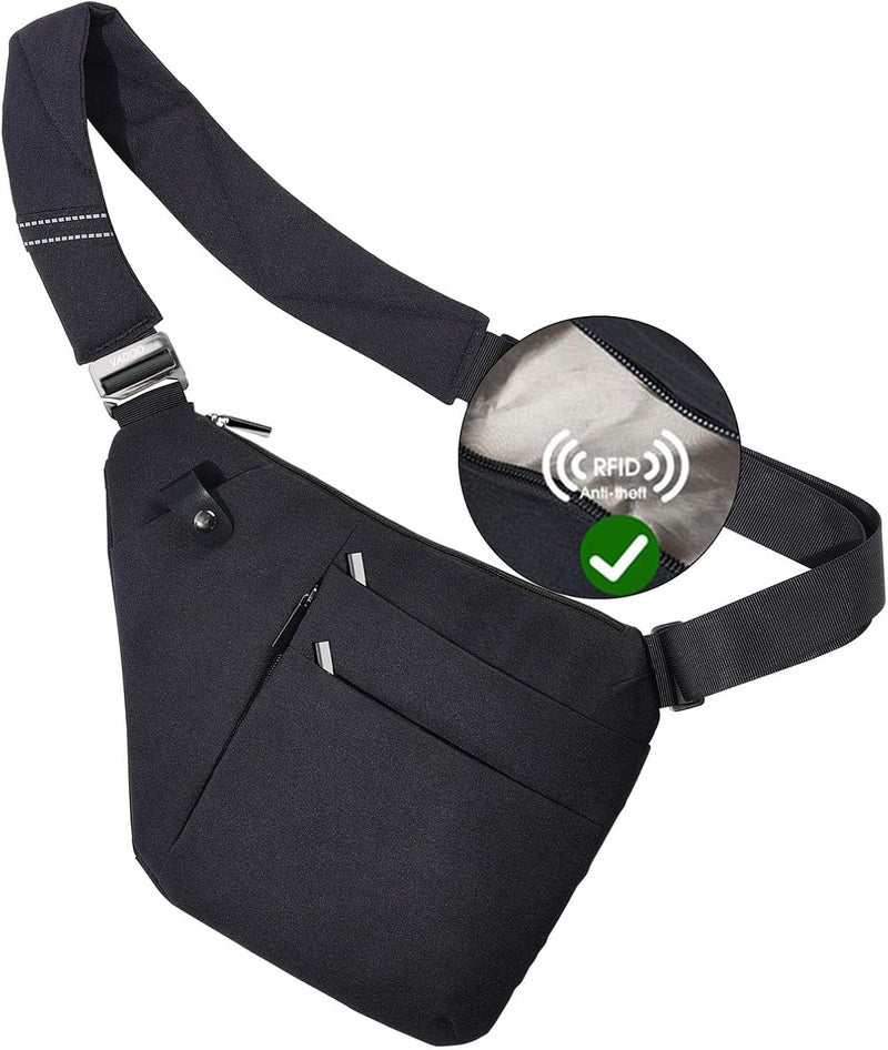 VADOO Sling Bag - Anti-theft Crossbody Shoulder Bag for Men and Women - Image 1