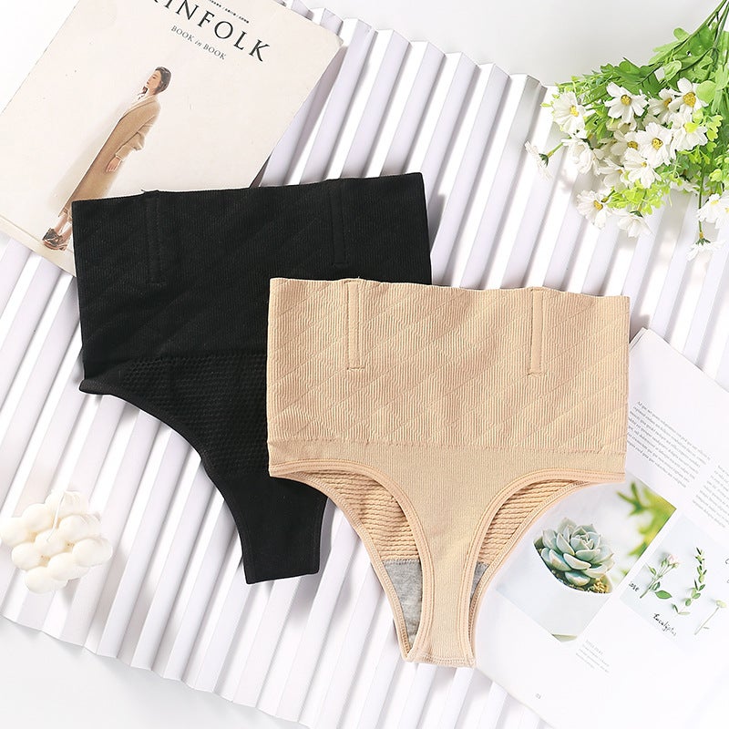 Cross-border with steel bone thong beauty body super waist tight fit pants womens abdominal pants waist underwear foreign trade Black  - Image 3