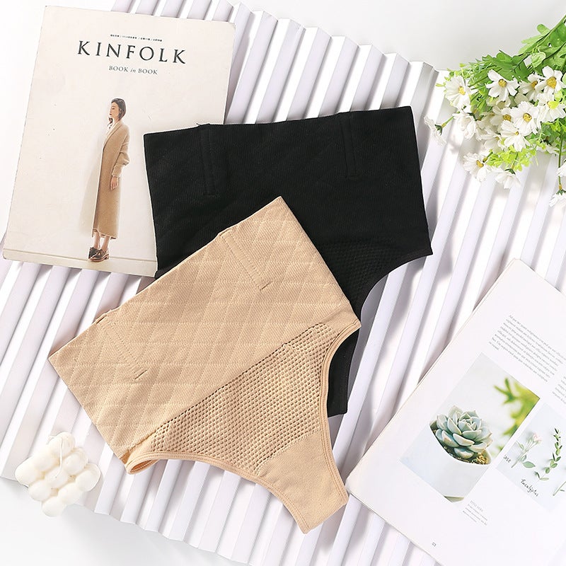 Cross-border with steel bone thong beauty body super waist tight fit pants womens abdominal pants waist underwear foreign trade Black  - Image 4
