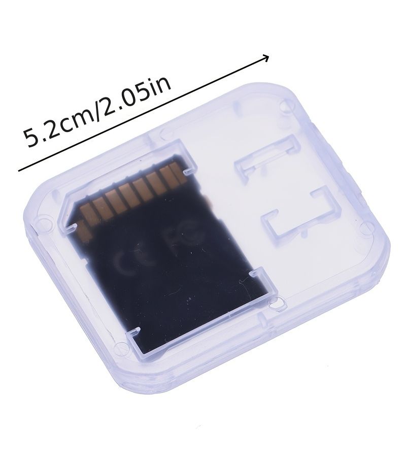10 عبوات حافظة شفافة لبطاقات الذاكرة الصغيرة جدًا من نوع Micro SD/TF - صندوق تخزين - Image 2