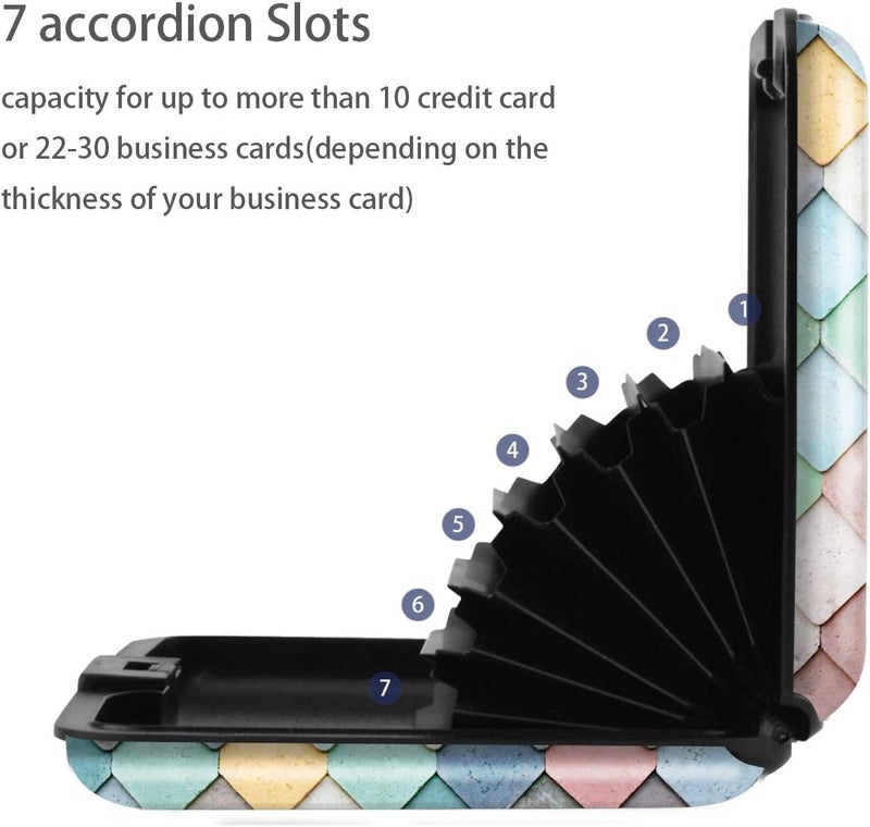 Coco Rossi Mini Credit Card Holder for Women or Men,RFID Blocking Slim Hard Card Case ID Case Travel Wallet - Image 3
