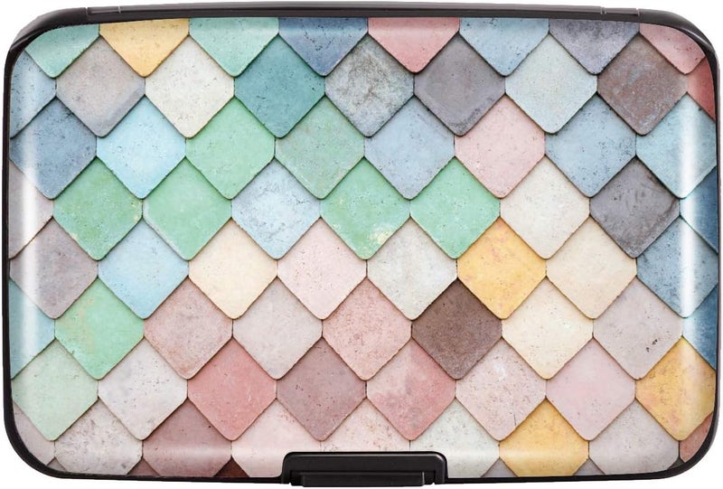 Coco Rossi Mini Credit Card Holder for Women or Men,RFID Blocking Slim Hard Card Case ID Case Travel Wallet - Image 1