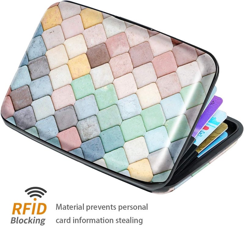 Coco Rossi Mini Credit Card Holder for Women or Men,RFID Blocking Slim Hard Card Case ID Case Travel Wallet - Image 2