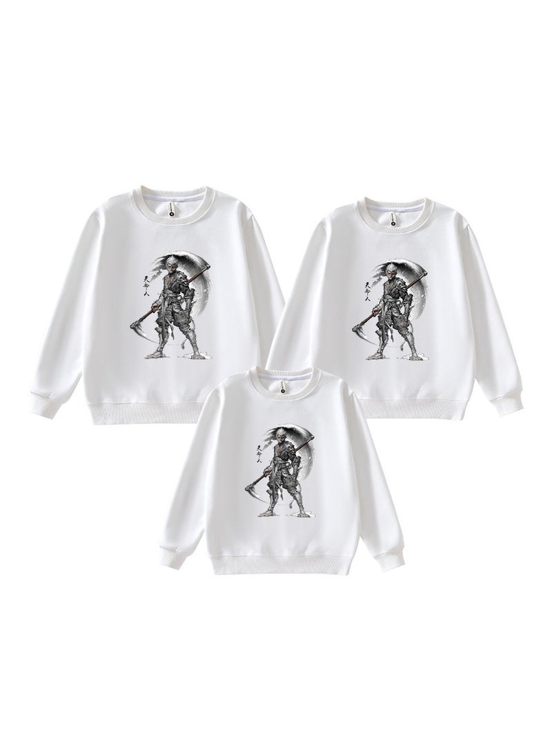 MQD Black Myth Wukong Printed Parent Child Hoodie 