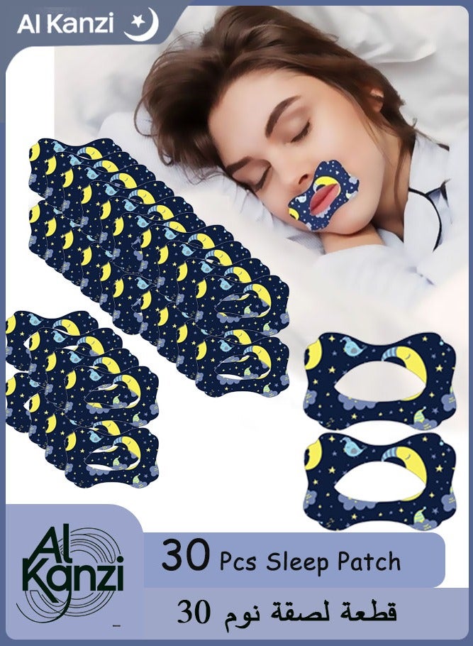 Al Kanzi 30 Pcs Adult Sleep Patch Gentle Mouth Band Reduces Mouth Breathing Improves Nighttime Sleep and Provides Immediate Snoring Relief - Image 1